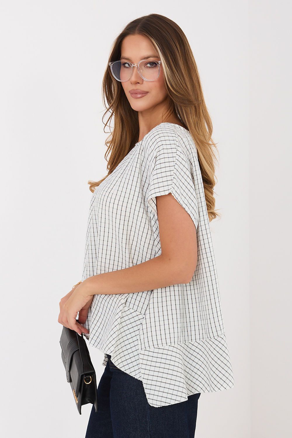   Bluzka Model IT-BZ-FL10332.80 Ecru - Italy Moda 