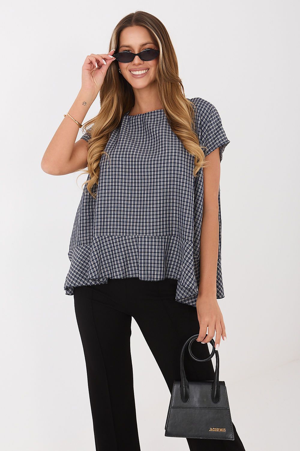   Bluzka Model IT-BZ-FL10332.80 Navy - Italy Moda 