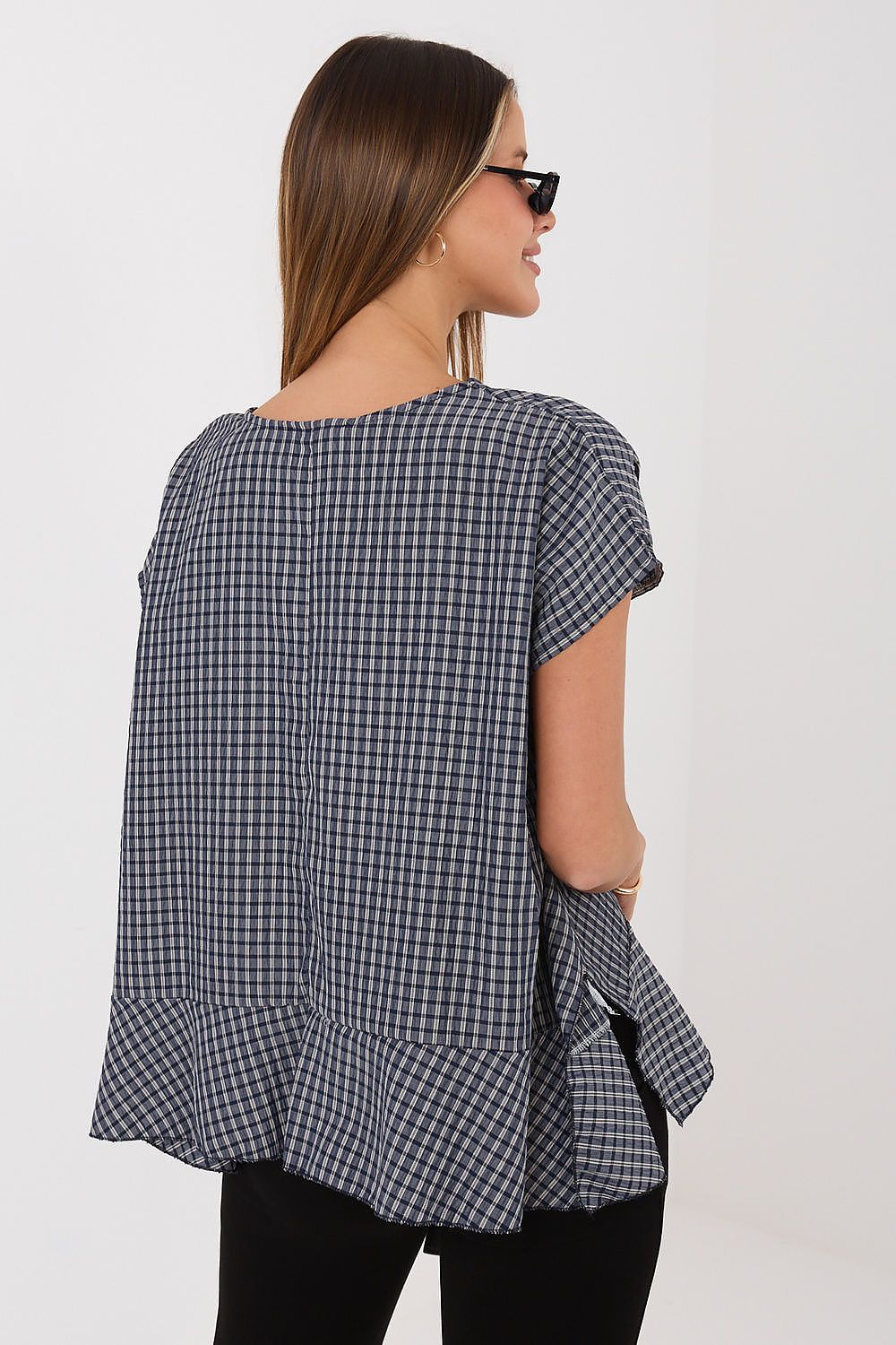   Bluzka Model IT-BZ-FL10332.80 Navy - Italy Moda 