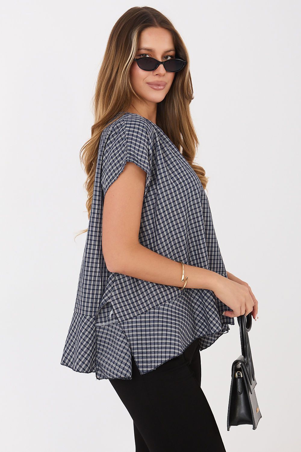   Bluzka Model IT-BZ-FL10332.80 Navy - Italy Moda 