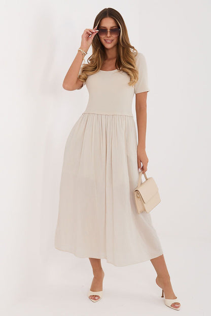  Sukienka Model MI-SK-26044.79 Beige - Italy Moda 