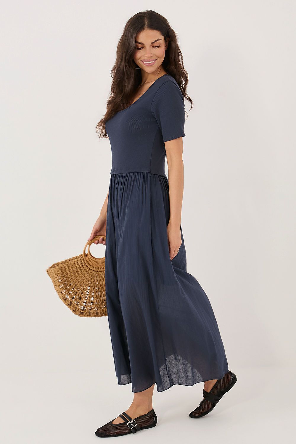  Sukienka Model MI-SK-26044.79 Navy - Italy Moda 