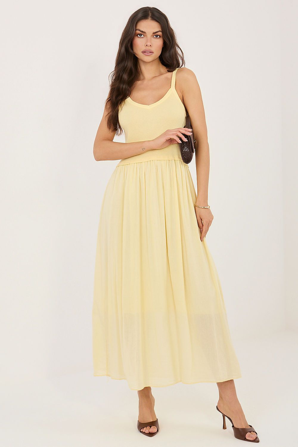  Sukienka Model MI-SK-22586.62 Light Yellow - Italy Moda 