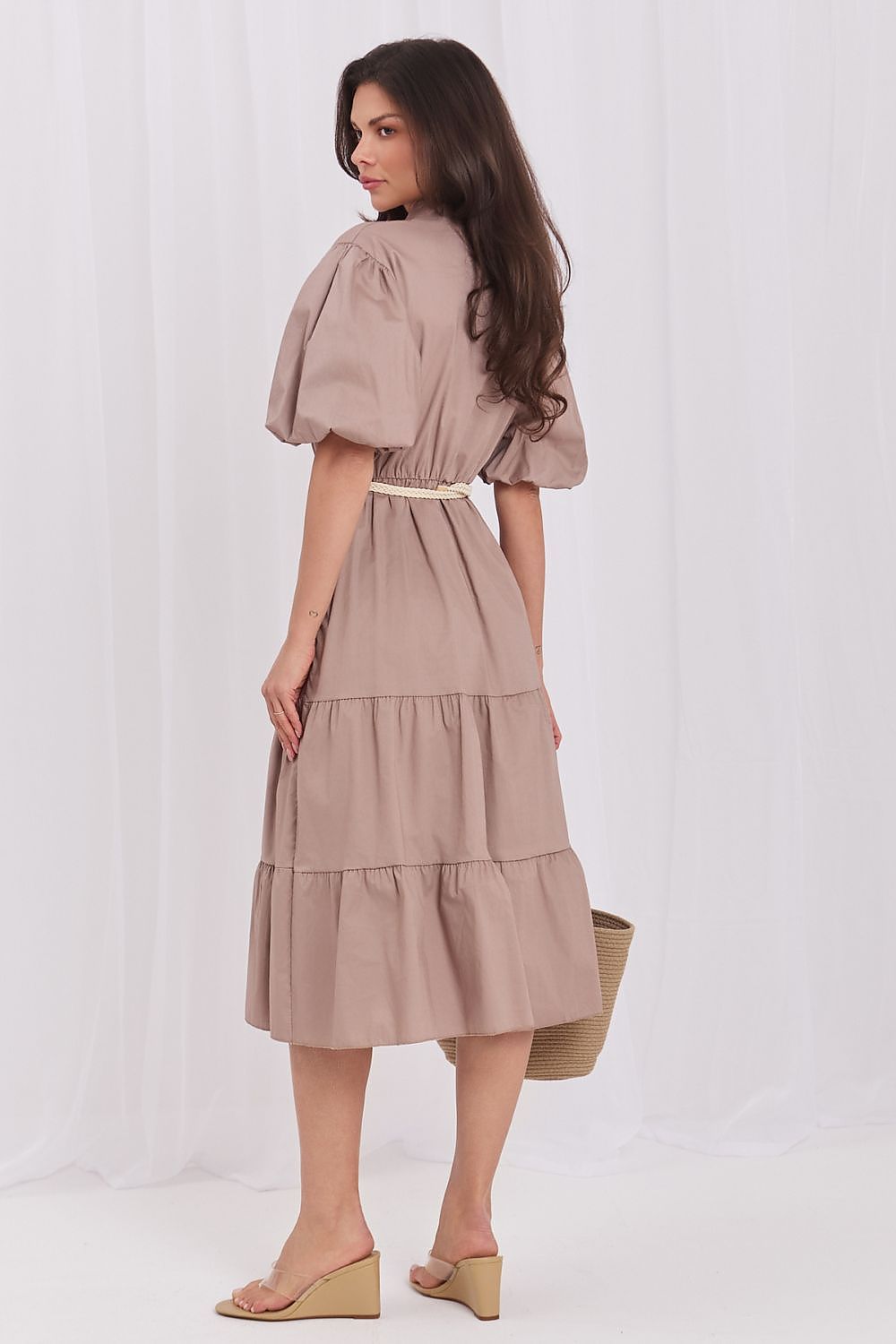  Sukienka Model MI-SK-92950.81 Brown - Italy Moda 