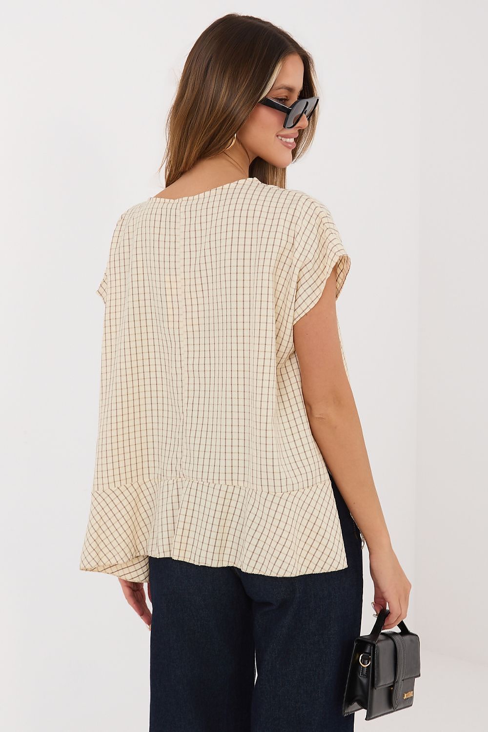   Bluzka Model IT-BZ-FL10332.80 Beige - Italy Moda 