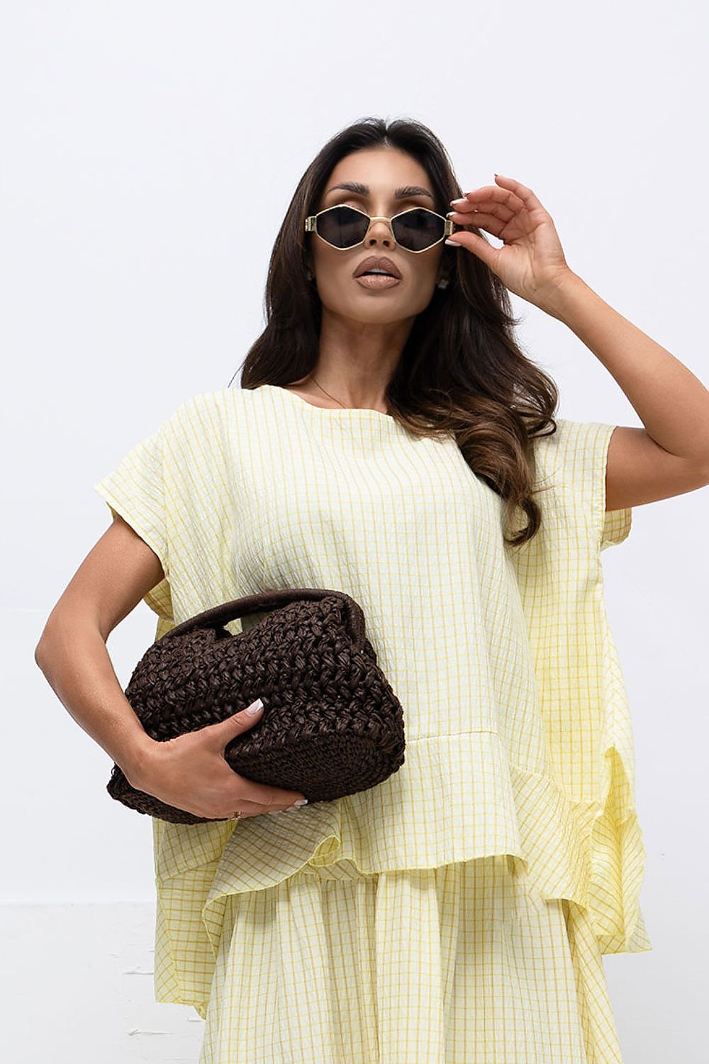  Bluzka Model IT-BZ-FL10332.80 Light Yellow - Italy Moda 