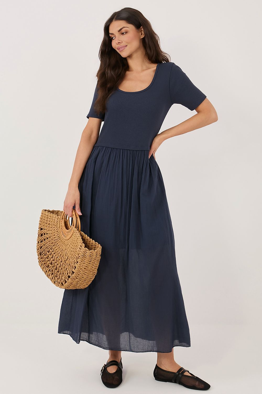  Sukienka Model MI-SK-26044.79 Navy - Italy Moda 