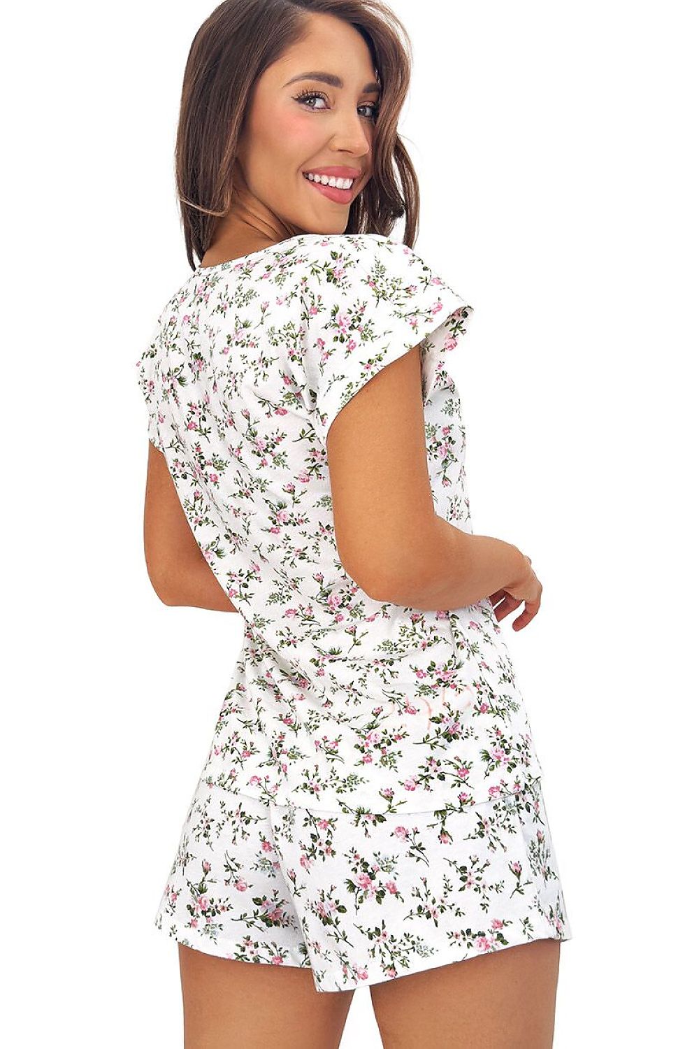  Piżama Damska Model Emilka Short 234223 White/Green - Donna 