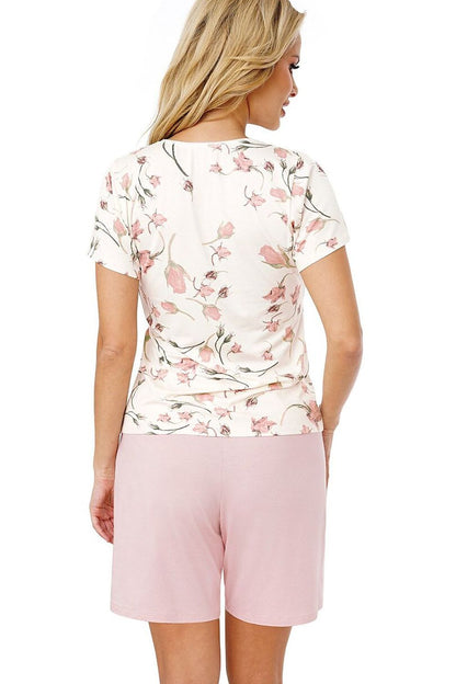  Piżama Damska Model Amaris 1/2 206017 Ecru/Pink - Donna 