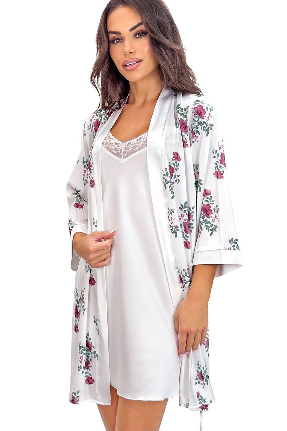  Szlafrok Damski Model Julia 234862 Ecru - Donna 