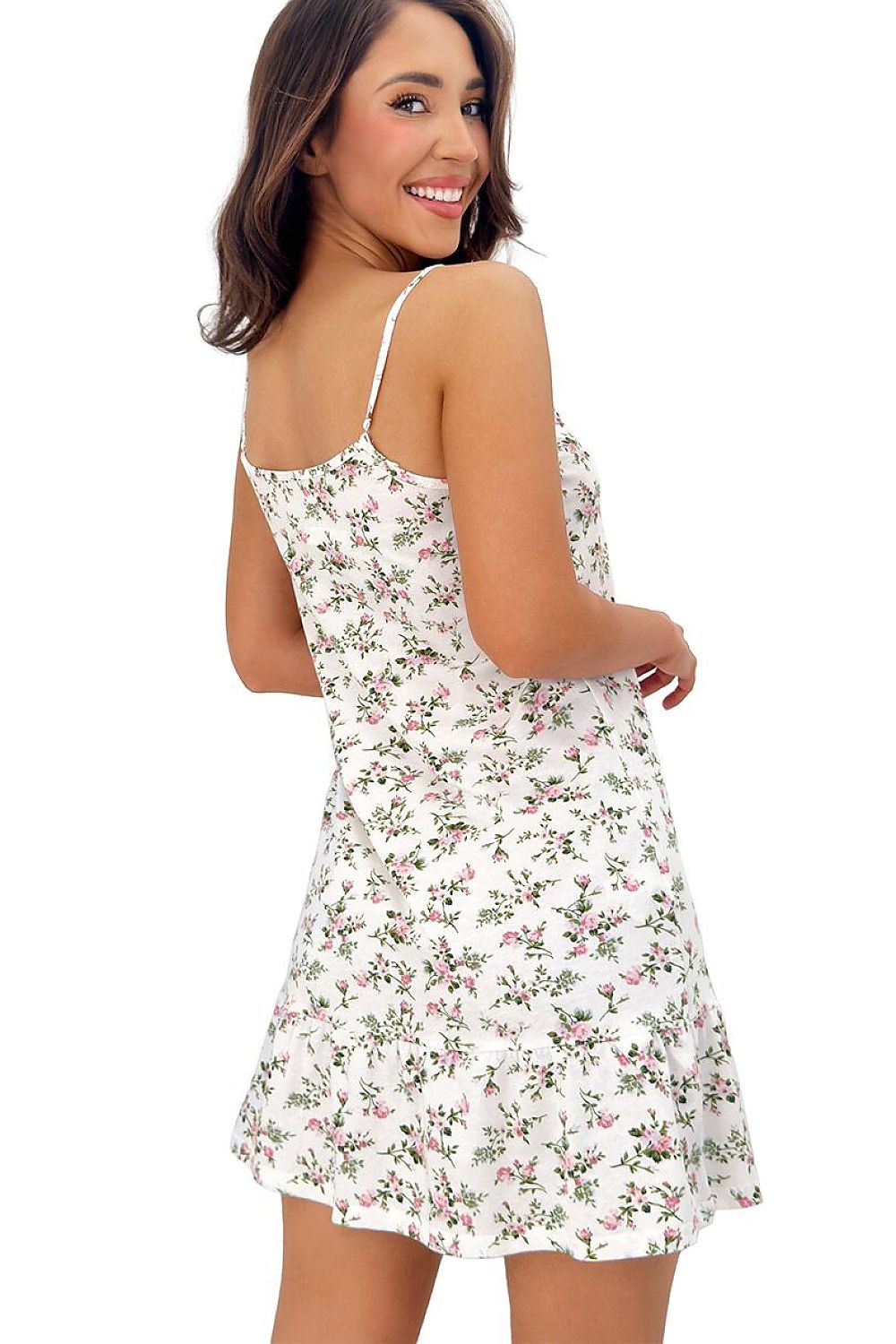  Koszulka nocna Koszula Nocna Model Emilka 234226 White/Green - Donna 