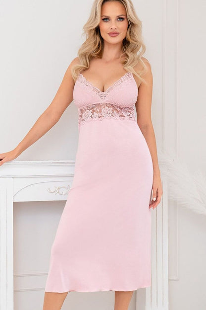  Koszulka nocna Koszula Nocna Model Jasmine Long 231616 Powder Pink - Donna 