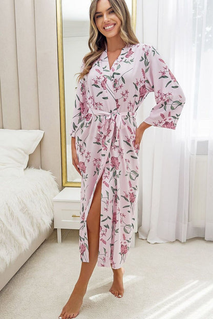  Szlafrok Damski Model Gabriela 235744 Powder Pink Wzór - Donna 