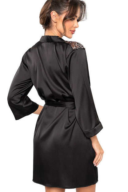  Szlafrok Damski Model Sabrina 222855 Black - Donna 