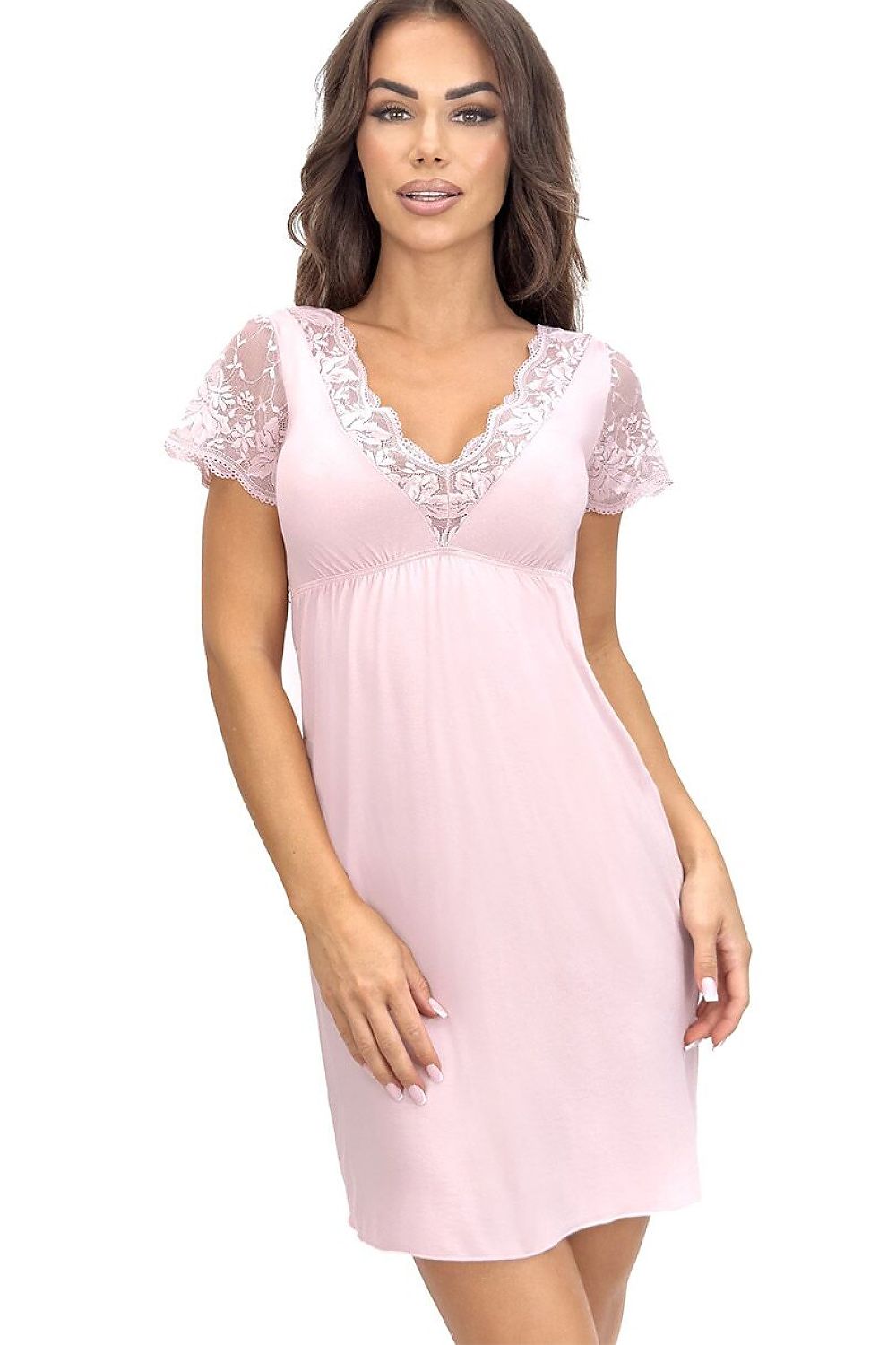  Koszulka nocna Koszula Nocna Model Sonia 227911 Powder Pink - Donna 