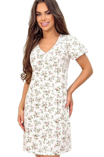  Koszulka nocna Koszula Nocna Model Emilia 226059 Ecru Wzór - Donna 