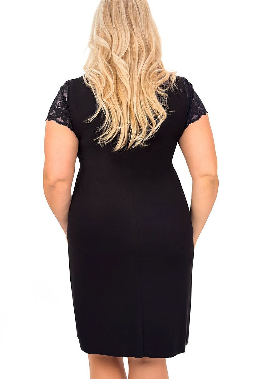   Koszula Nocna Model Sonia Plus Size 227899 Black - Donna 