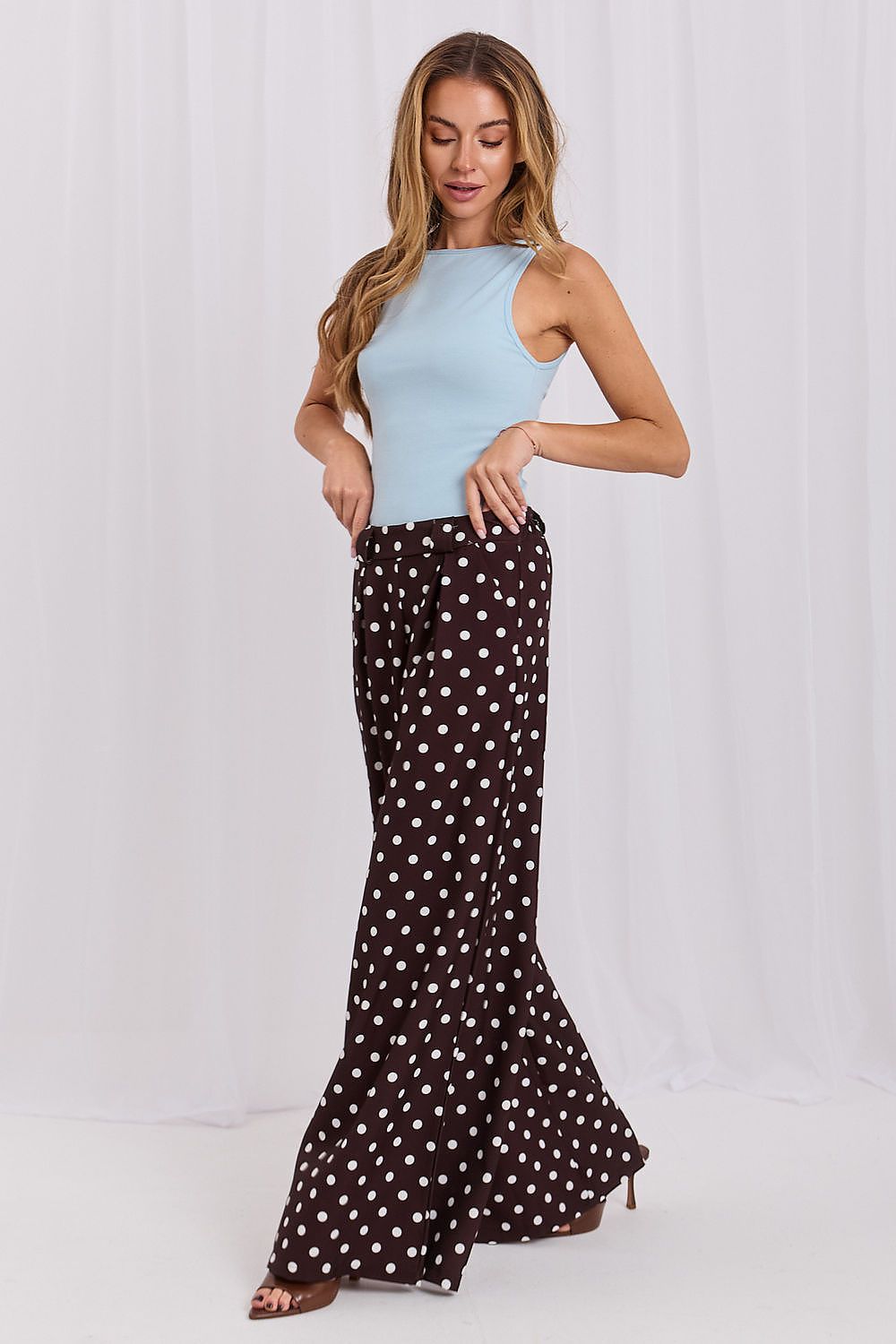  Koszulka Top Model RV-TP-A1466.74 Light Blue - Rue Paris 