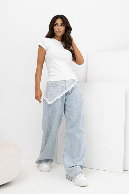   Tshirt Damski Model RV-TS-A1440.71 Ecru - Rue Paris 