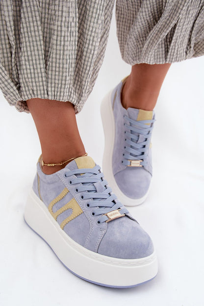   Buty Sportowe Model Salima GD-XW-1070 Blue/Yellow - Step in style 
