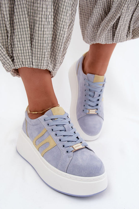   Buty Sportowe Model Salima GD-XW-1070 Blue/Yellow - Step in style 