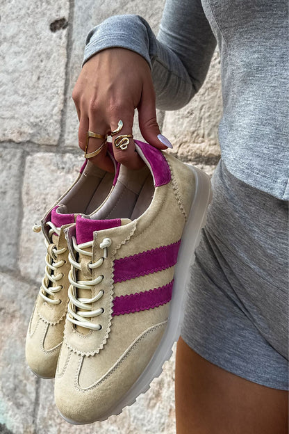   Buty Sportowe Model Cuddla GD-XW-1011 Yellow/Fuksja - Step in style 
