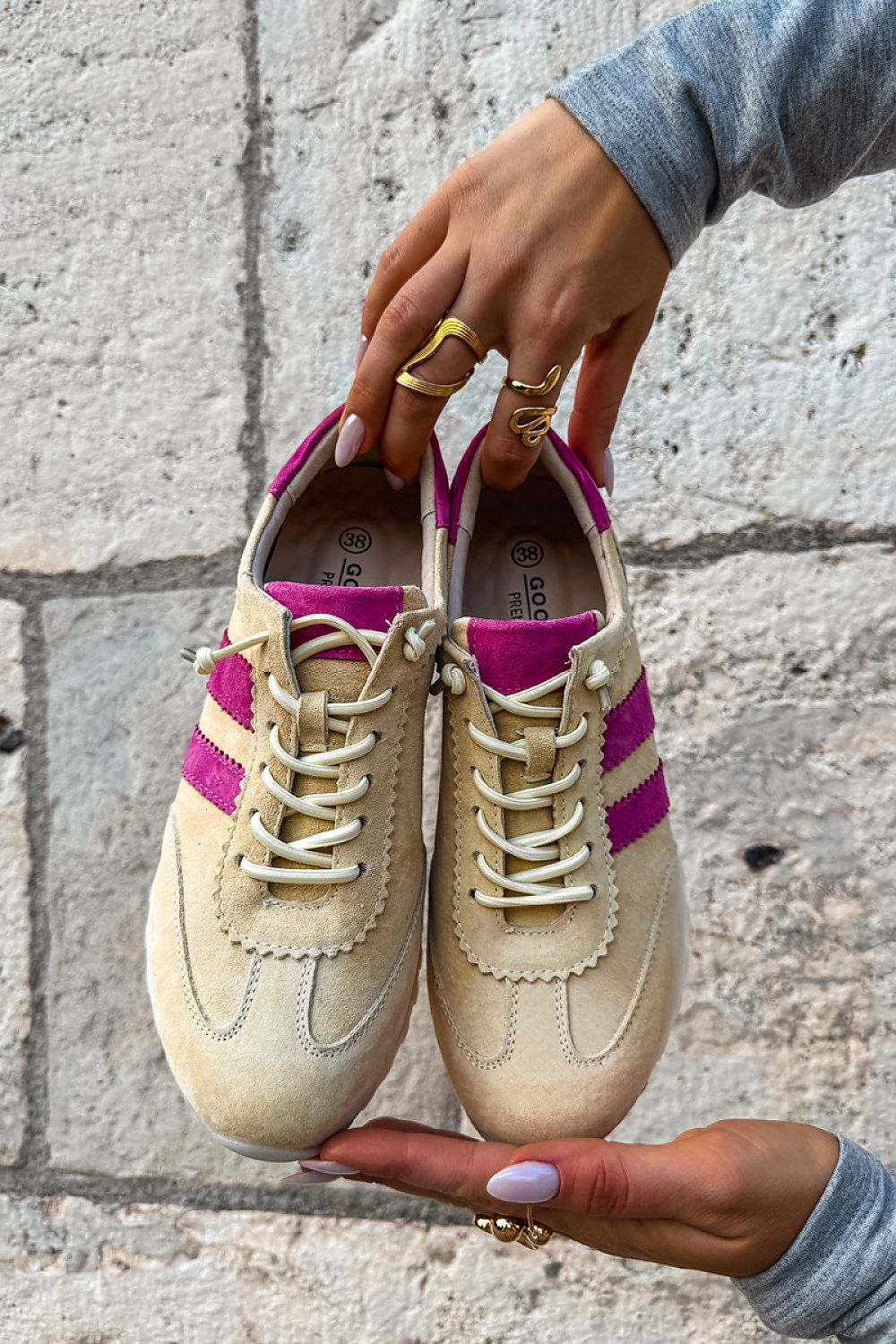   Buty Sportowe Model Cuddla GD-XW-1011 Yellow/Fuksja - Step in style 