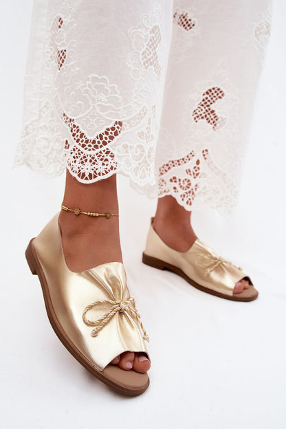  Sandały Model Coltrania M556 Gold - Step in style 