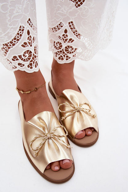 Sandały Model Coltrania M556 Gold - Step in style 