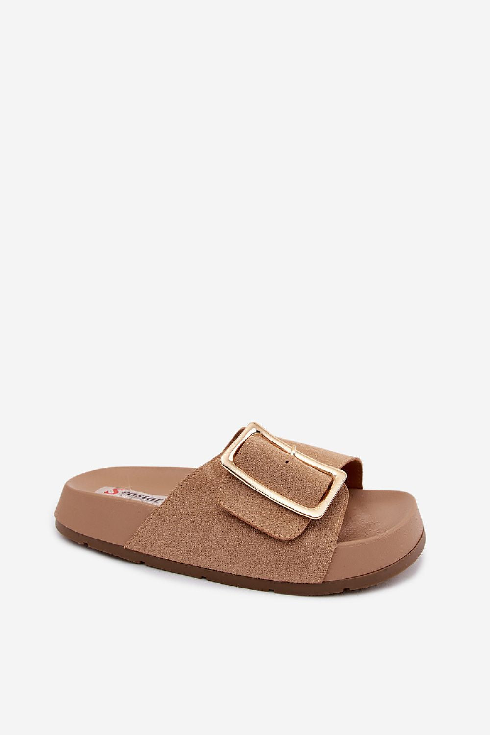  Sandał Klapki Model Coralora CK357 Beige - Step in style 