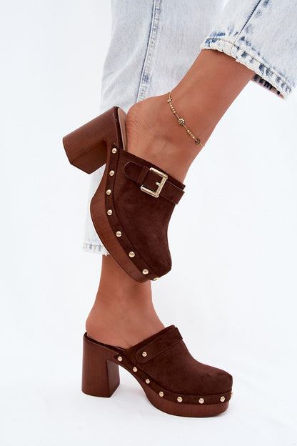  Sandał Klapki Model Lagunelle YY47 Czekolada - Step in style 