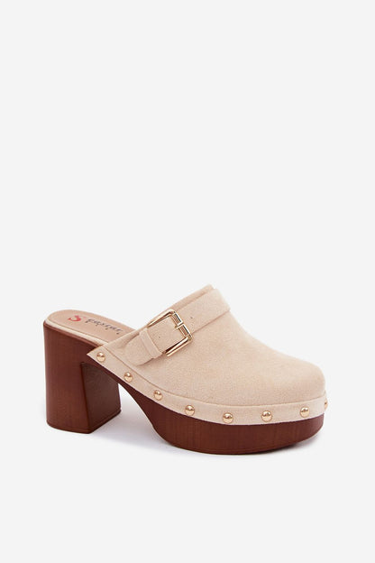  Sandał Klapki Model Lagunelle YY47 Beige - Step in style 