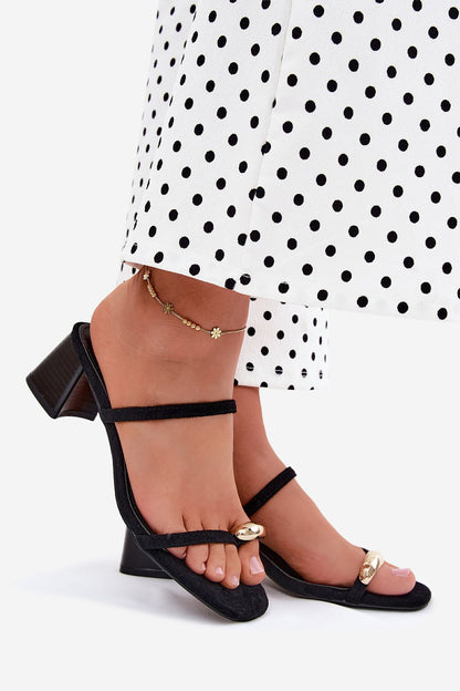  Sandał Klapki Model Verbena 22-391 Black - Step in style 