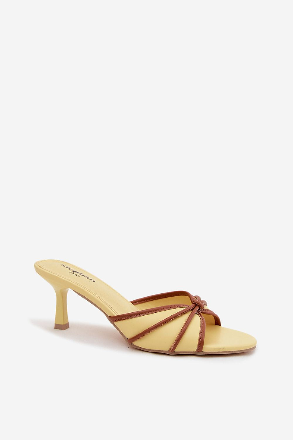  Sandał Klapki Model Orchidia P-1491 Yellow - Step in style 