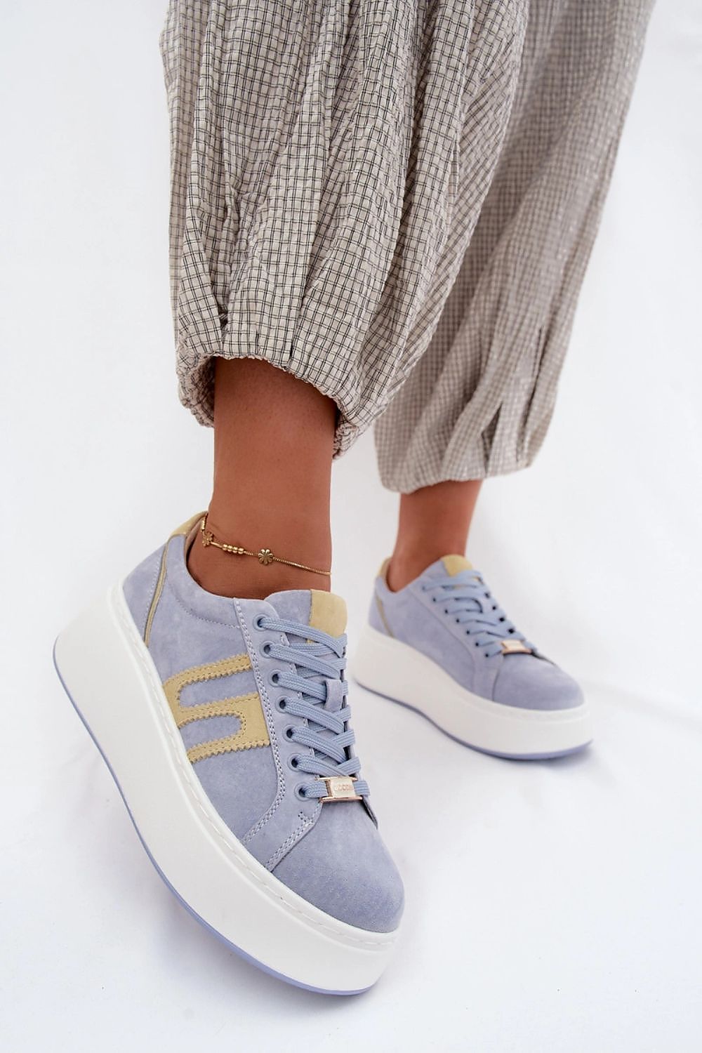   Buty Sportowe Model Salima GD-XW-1070 Blue/Yellow - Step in style 