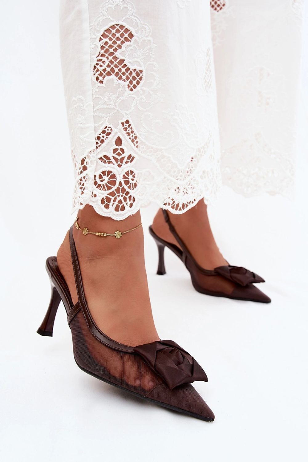  Sandały Model Jasmina P-1526 Czekolada - Step in style 