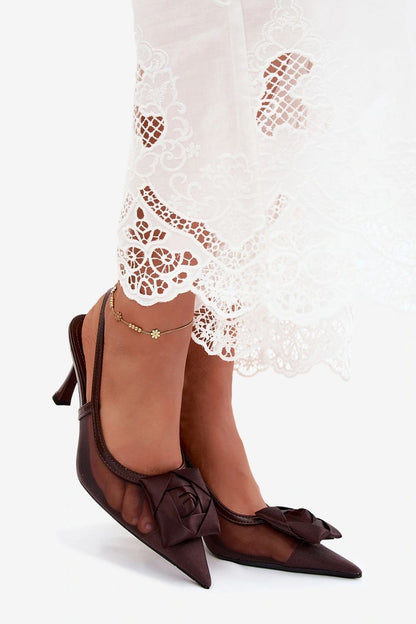  Sandały Model Jasmina P-1526 Czekolada - Step in style 