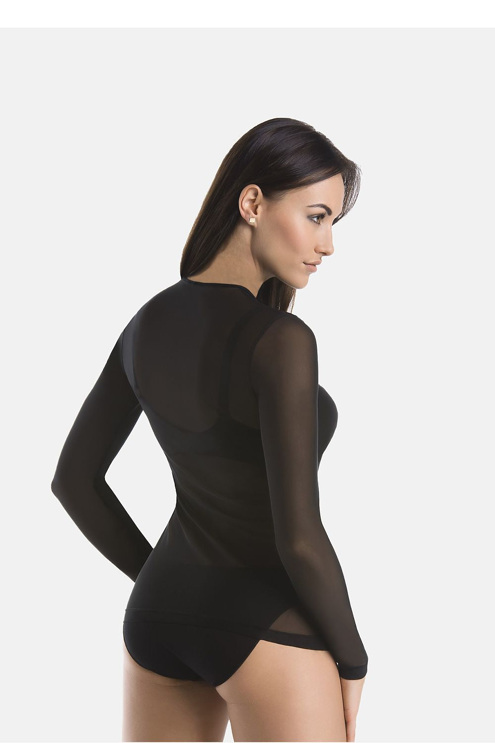   Bluzka Model Glamour 179308 Black - Teyli 