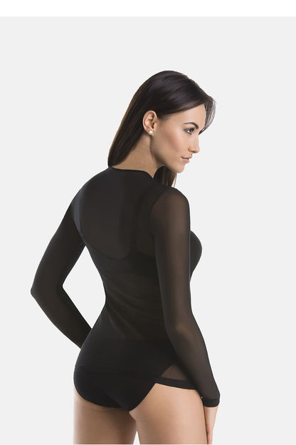   Bluzka Model Glamour 179308 Black - Teyli 