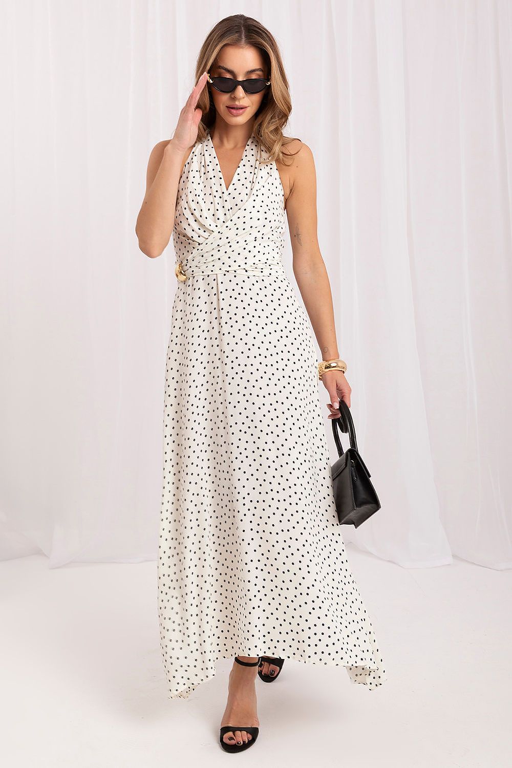  Sukienka Model IR-SK-M116550.97 White/Navy - Italy Moda 