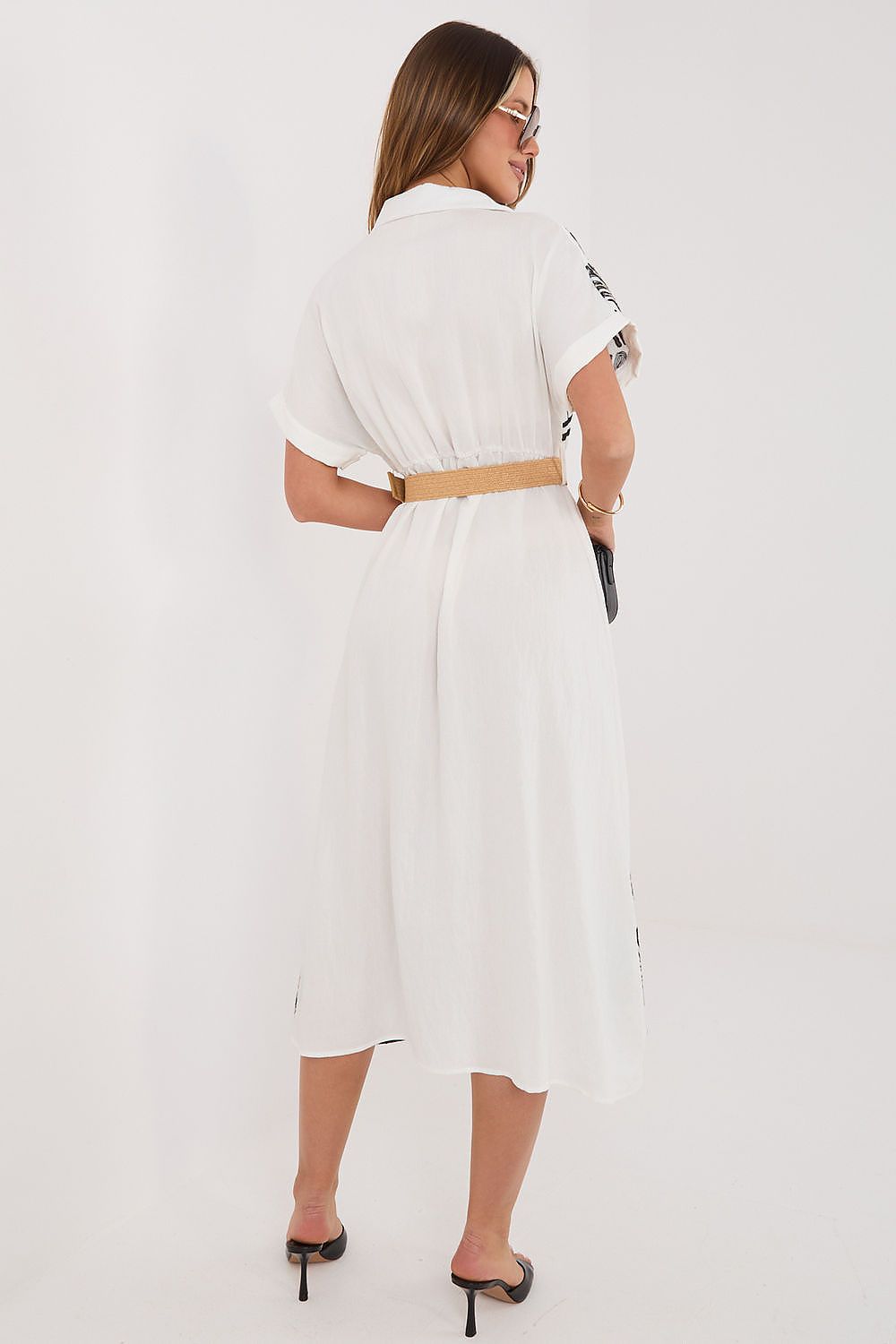  Sukienka Model IR-SK-2689-2.87 White/Black - Italy Moda 