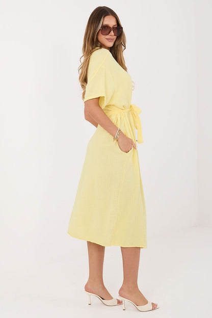  Sukienka Model MI-SK-3426.91 Light Yellow - Italy Moda 