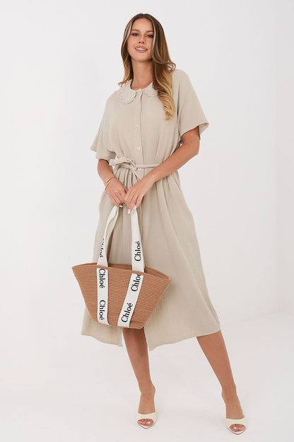  Sukienka Model MI-SK-3426.91 Beige - Italy Moda 