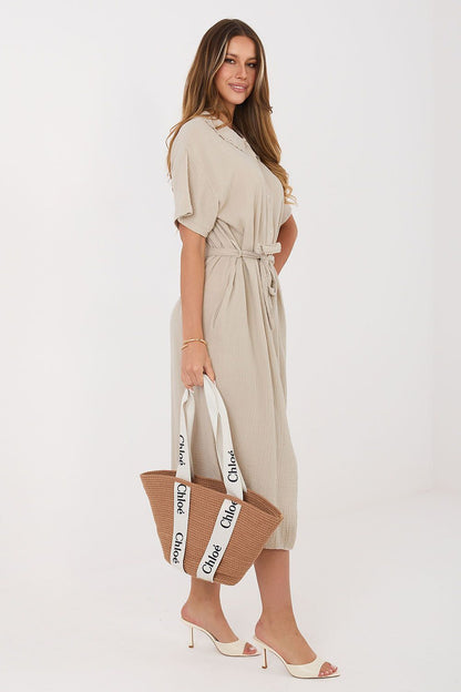 Sukienka Model MI-SK-3426.91 Beige - Italy Moda 