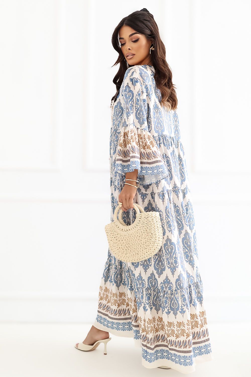  Sukienka Model IR-SK-LD2556.89 Blue - Italy Moda 
