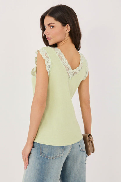  Koszulka Top Model MI-TP-KS-22508.01 Pistacja - Italy Moda 