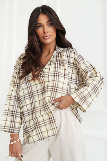   Koszula Damska Model IT-KS-16567.01 Light Yellow - Italy Moda 