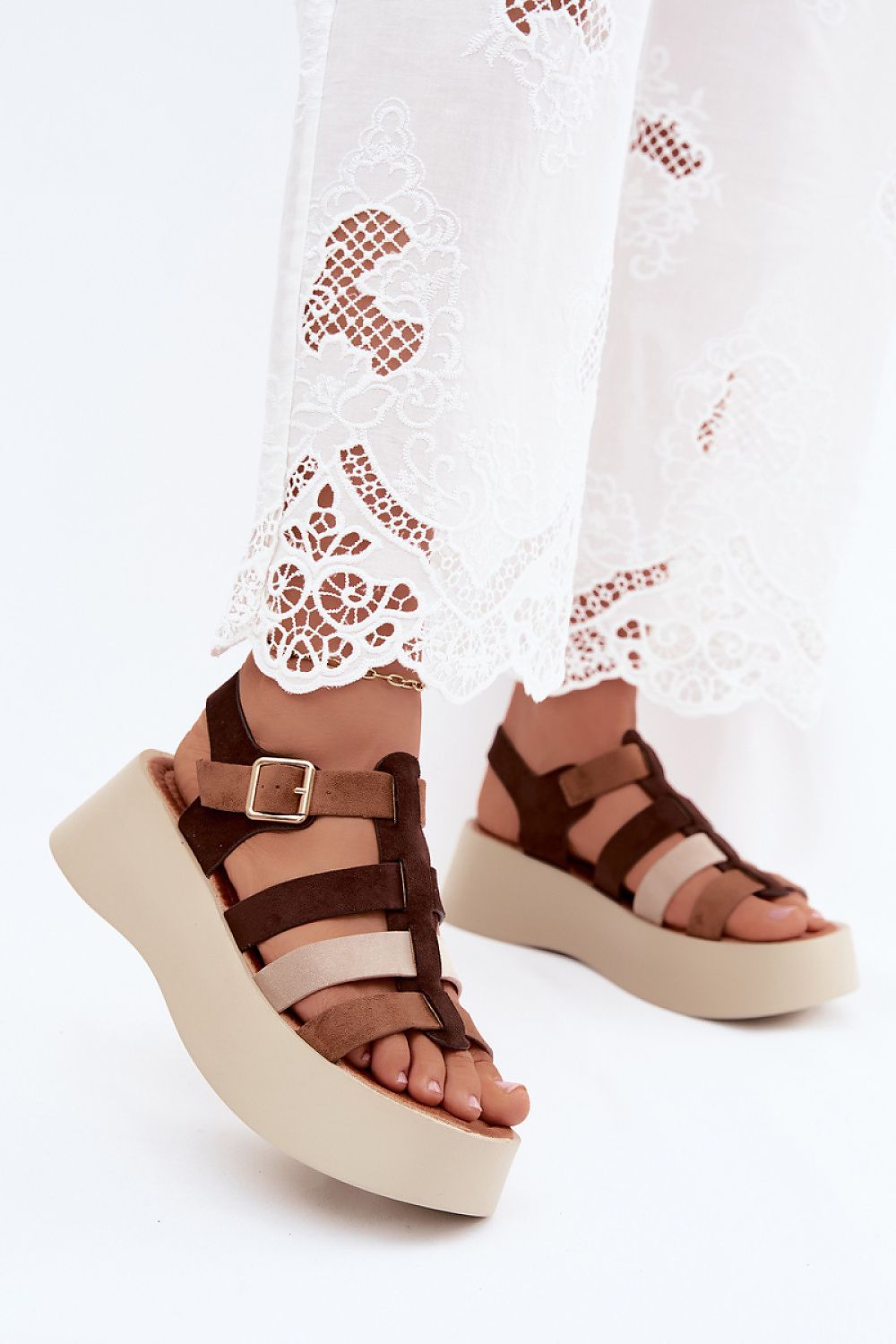 Sandały Model Glimelle H8-536 Brown - Step in style 