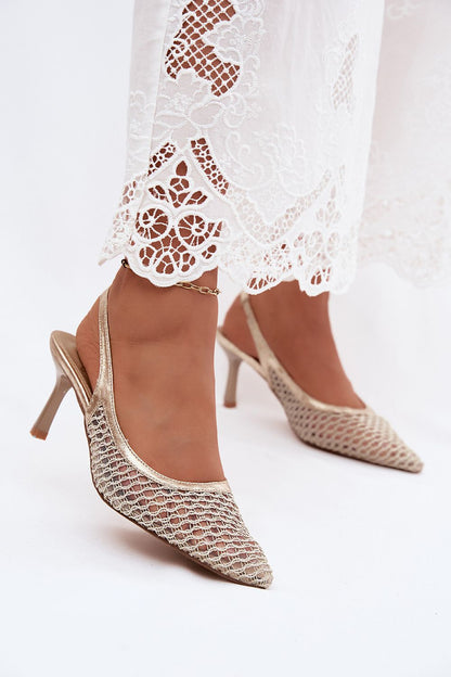  Sandały Model Mangoria NN639 Gold - Step in style 