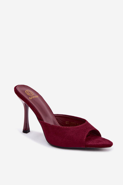  Sandał Klapki Model Cherryssa LOLA5272 Bordo - Step in style 